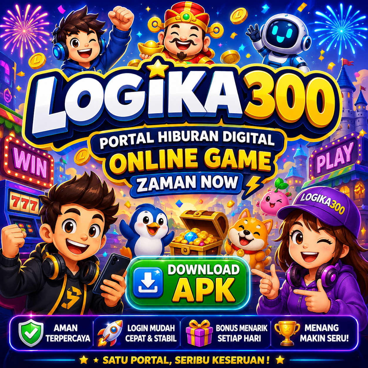 LOGIKA300 | Bersama Kami Portal Hiburan Online Main Game Jauh Lebih Seru, Download APK Sekarang